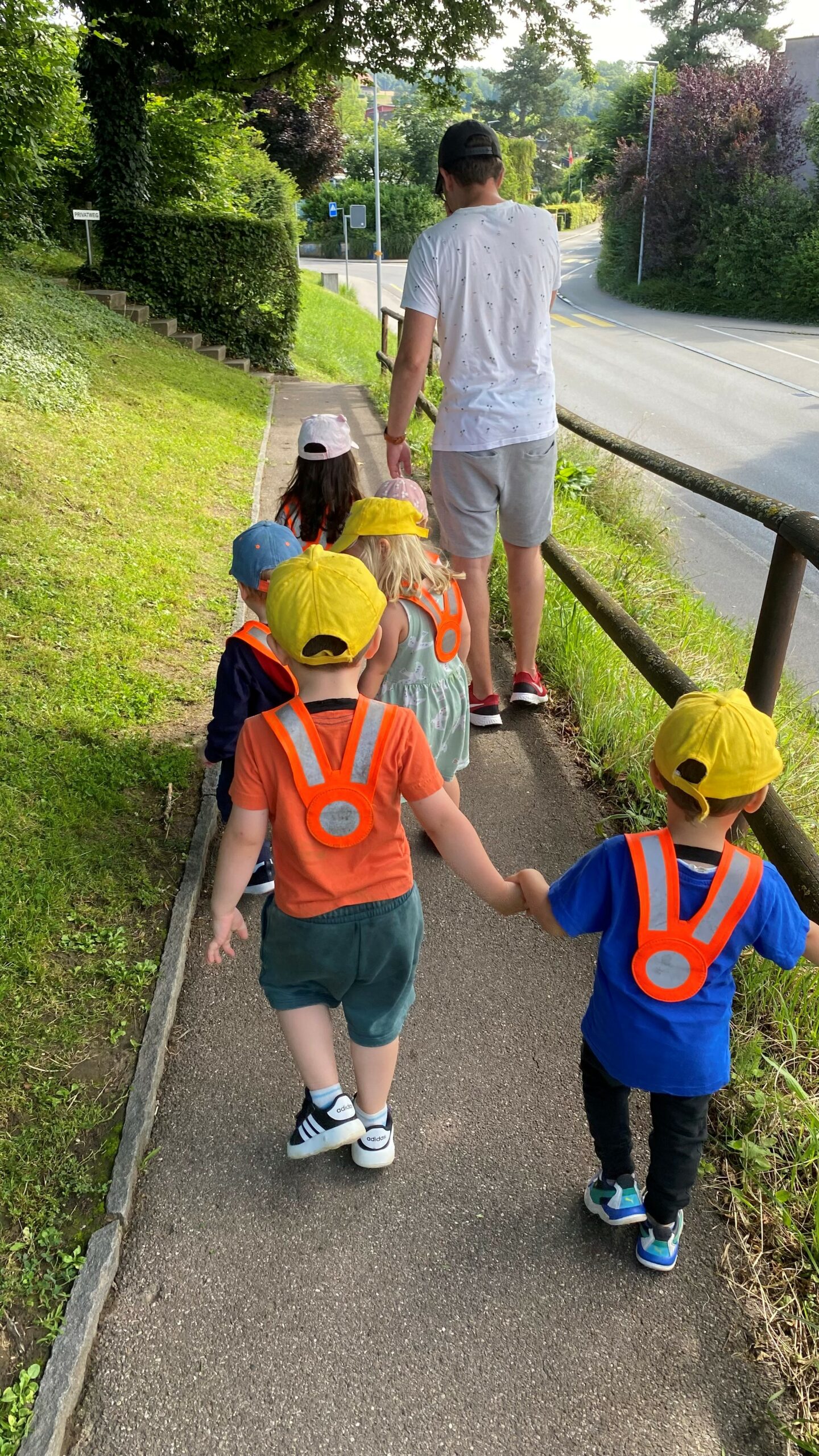 Spaziergang mit der Gruppe